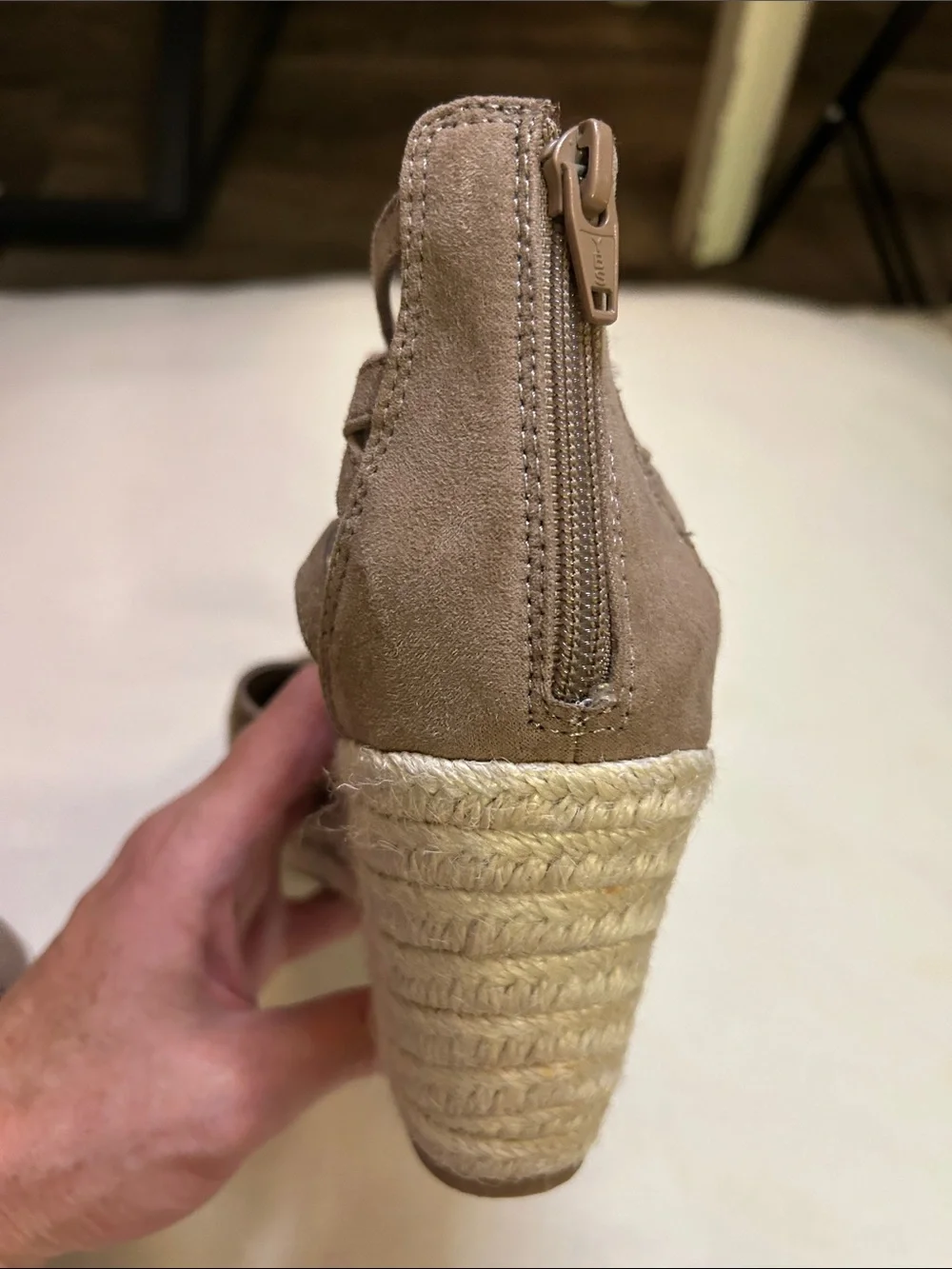 Dolce Vita Brown Lace-Up Espadrille Wedges